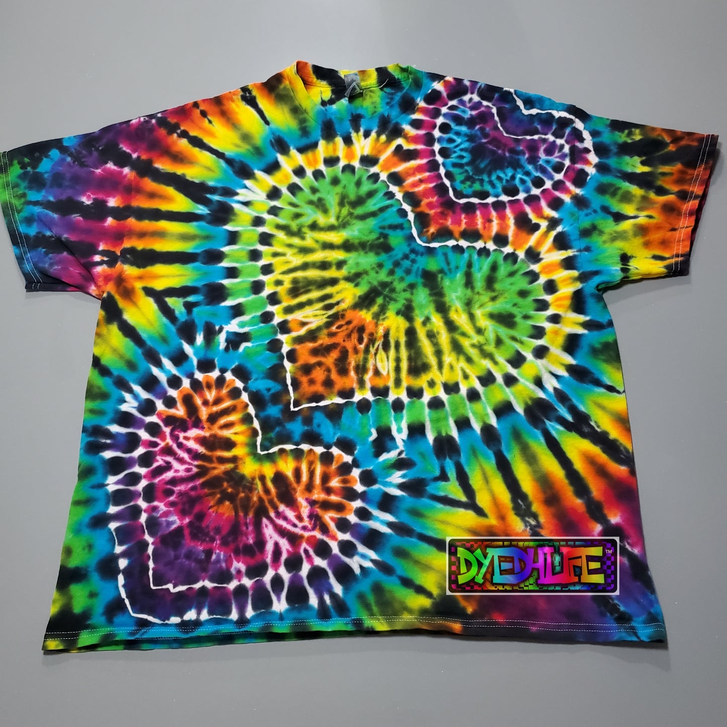 Rainbow Heart Tie Dye T Shirt