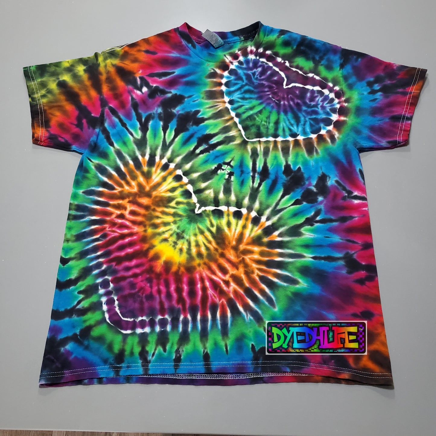 Rainbow Heart Tie Dye T Shirt