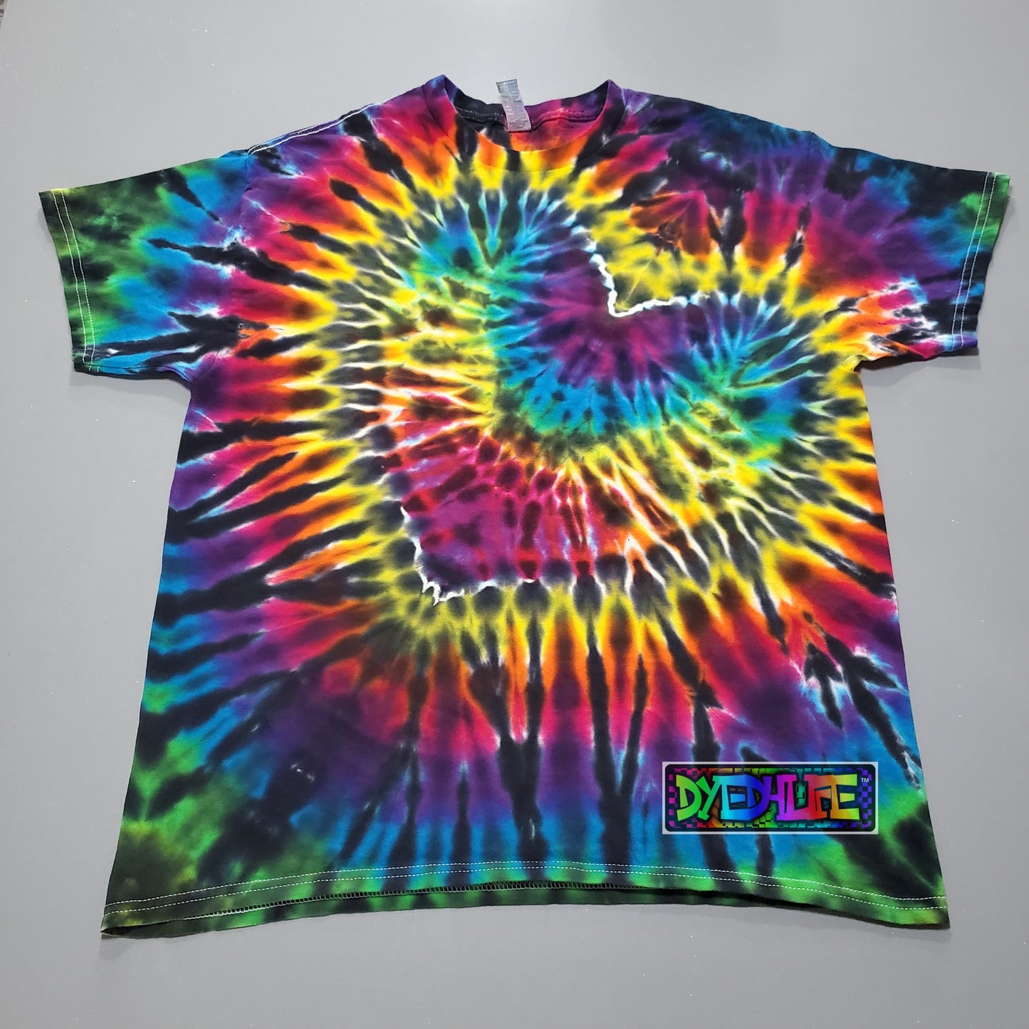 Rainbow Heart Tie Dye T Shirt