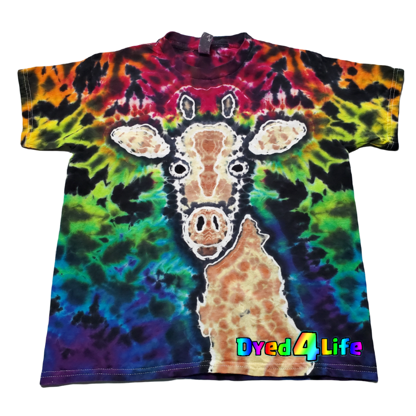 Ladies Giraffe Tie Dye Shirt!