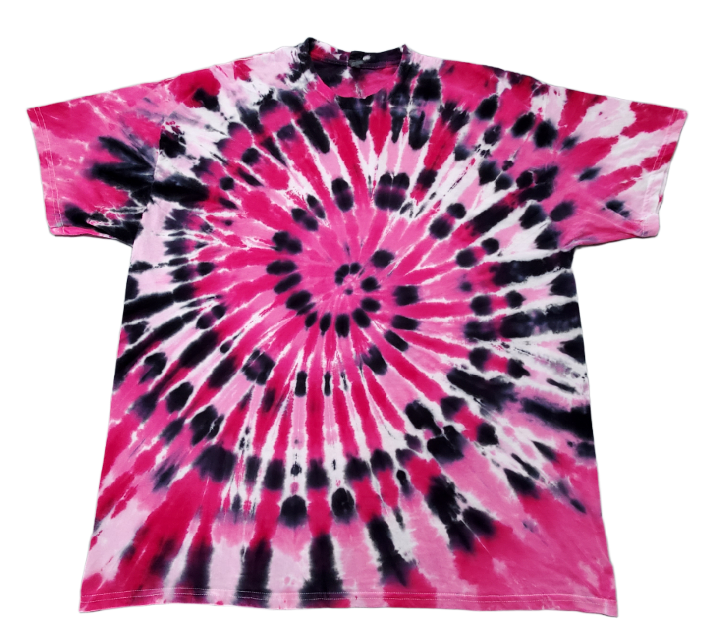 Pink Spiraled Hearts Tie Dye Shirt