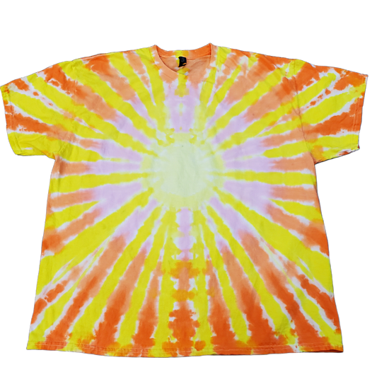 Sunburst Pattern Tie Dye Shirt 2XL