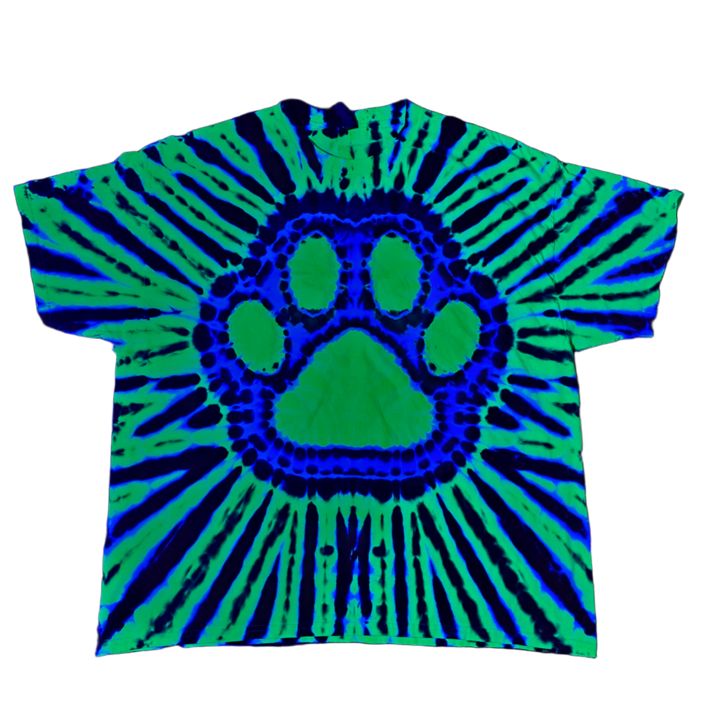 3XL UV Glow Dog Paw Print
