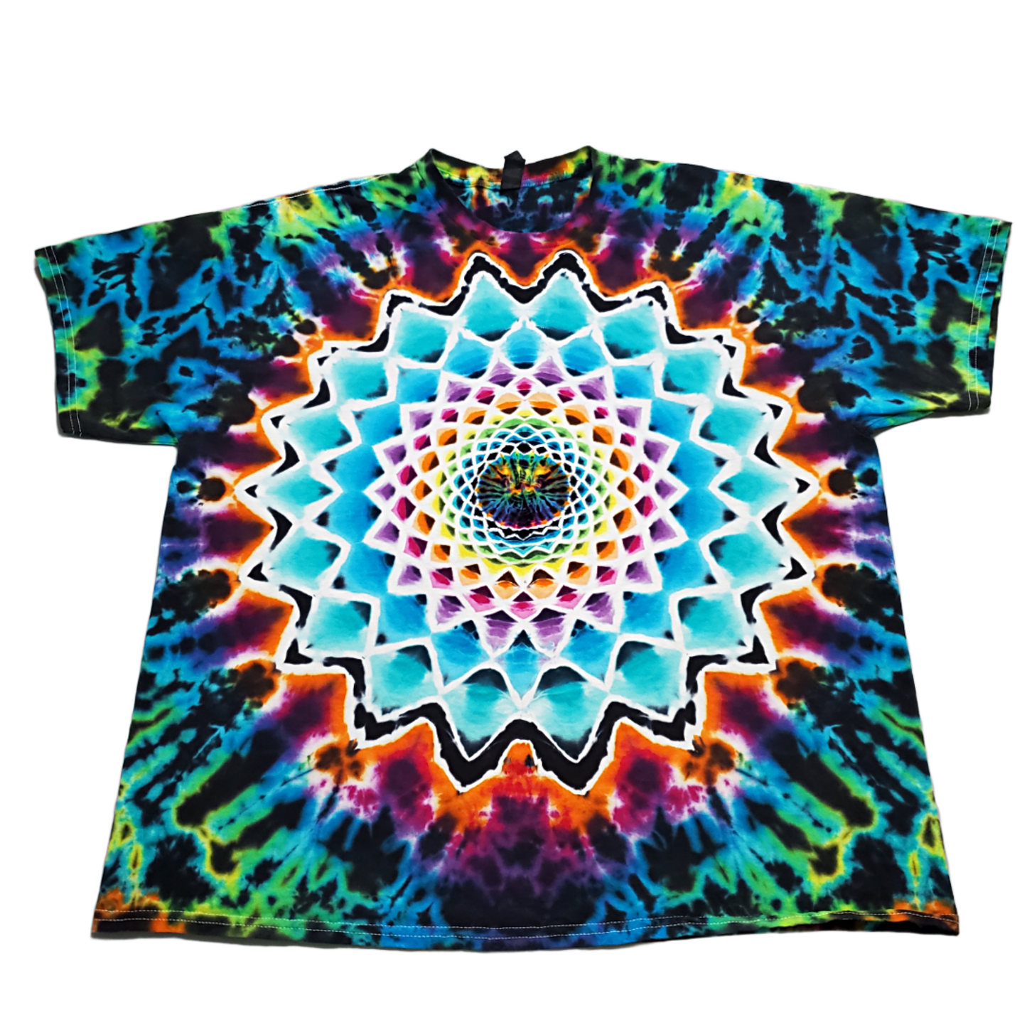 Rainbow Mandala Tie Dye T Shirt