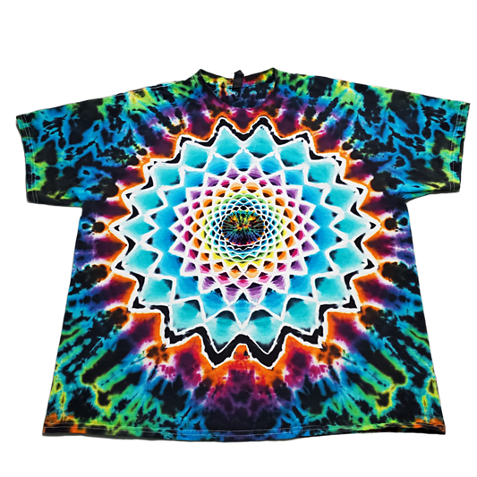 Rainbow Mandala Tie Dye T Shirt