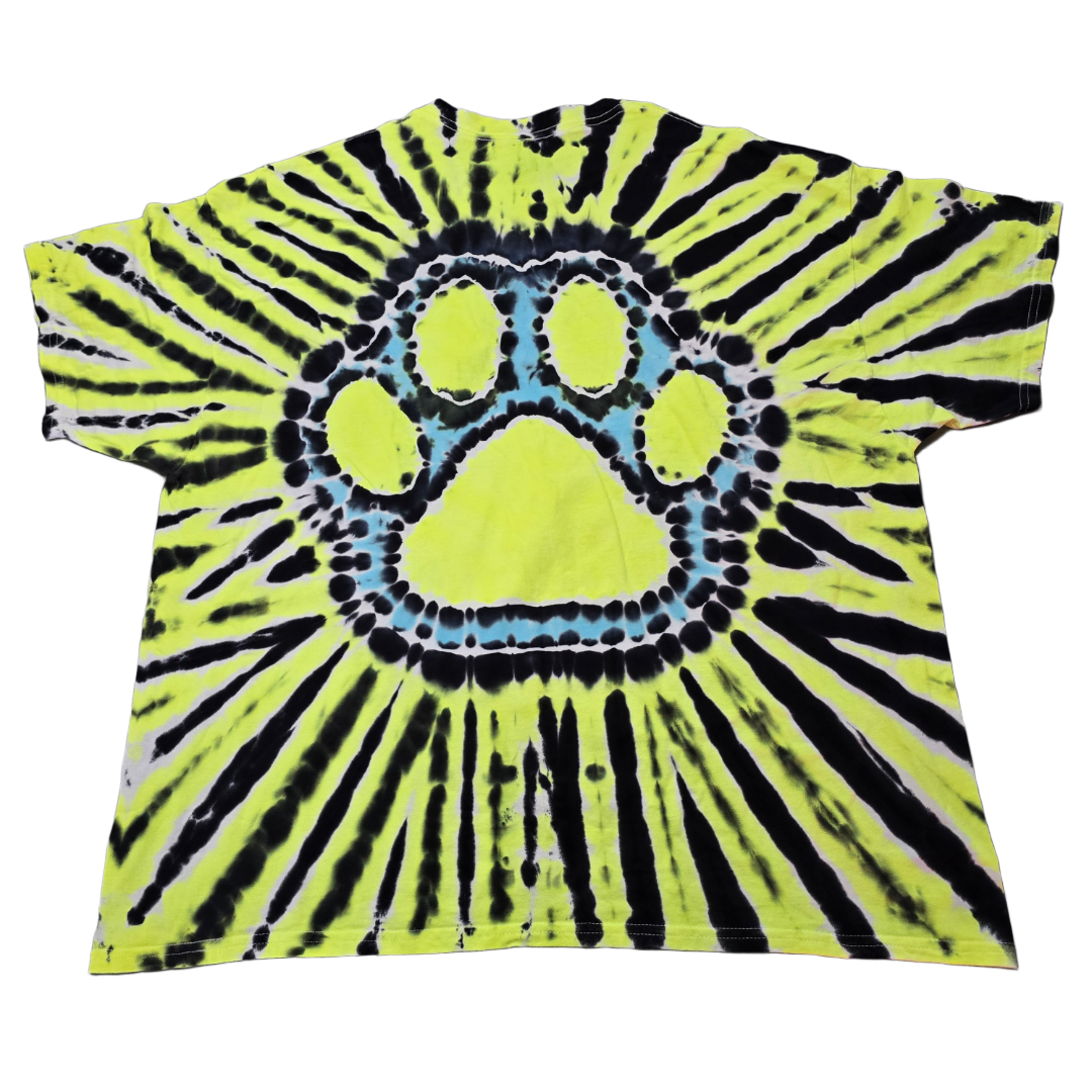 3XL UV Glow Dog Paw Print
