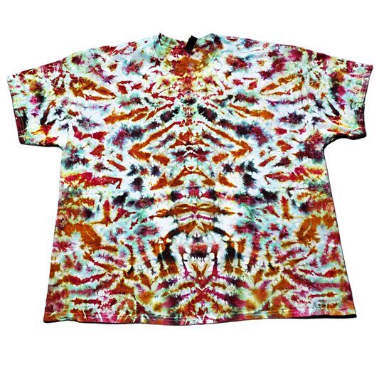 3XL Mirrored Chaos Mist Dyed Tie Dye Shirt