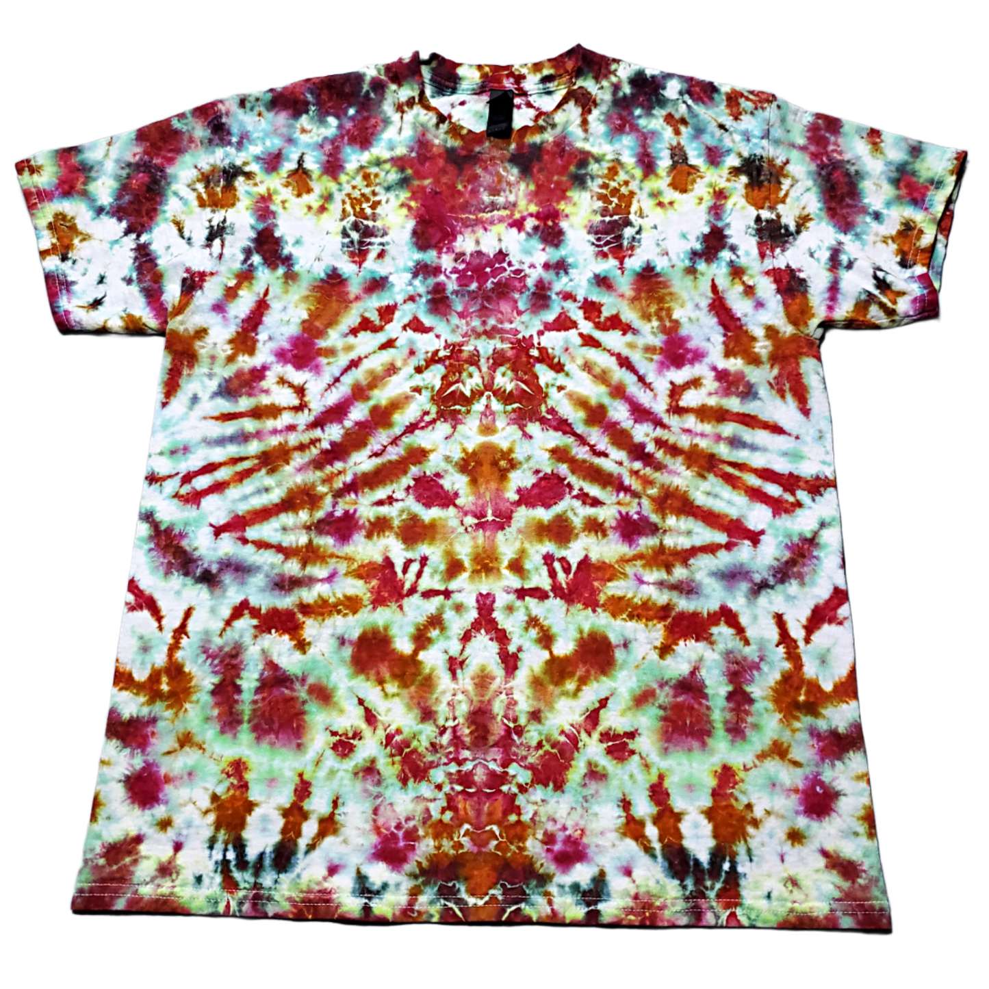 Large Mirrored Chaos Mist Dyed Tie Dye Shirt