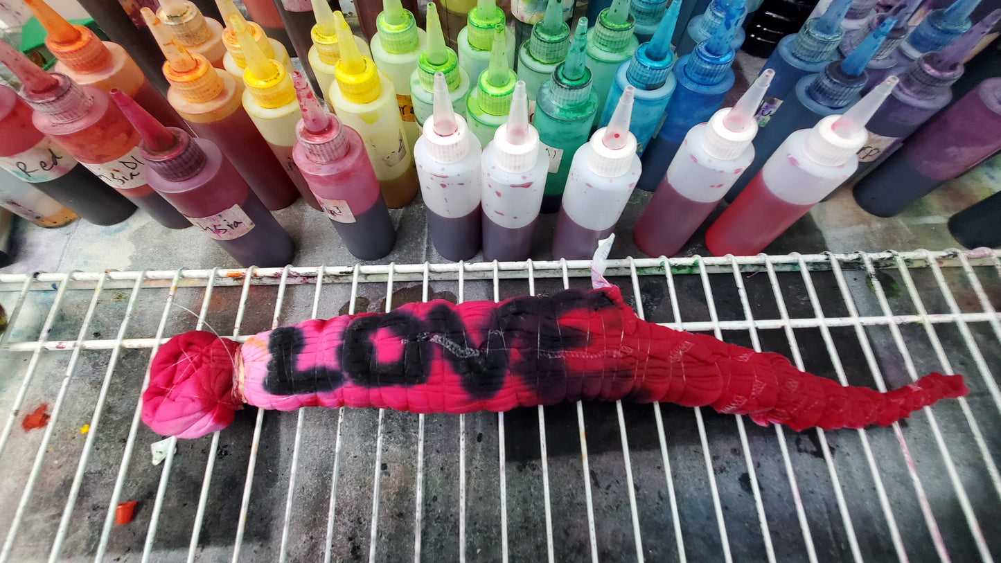 Pink Love Heart Tie Dye Shirt