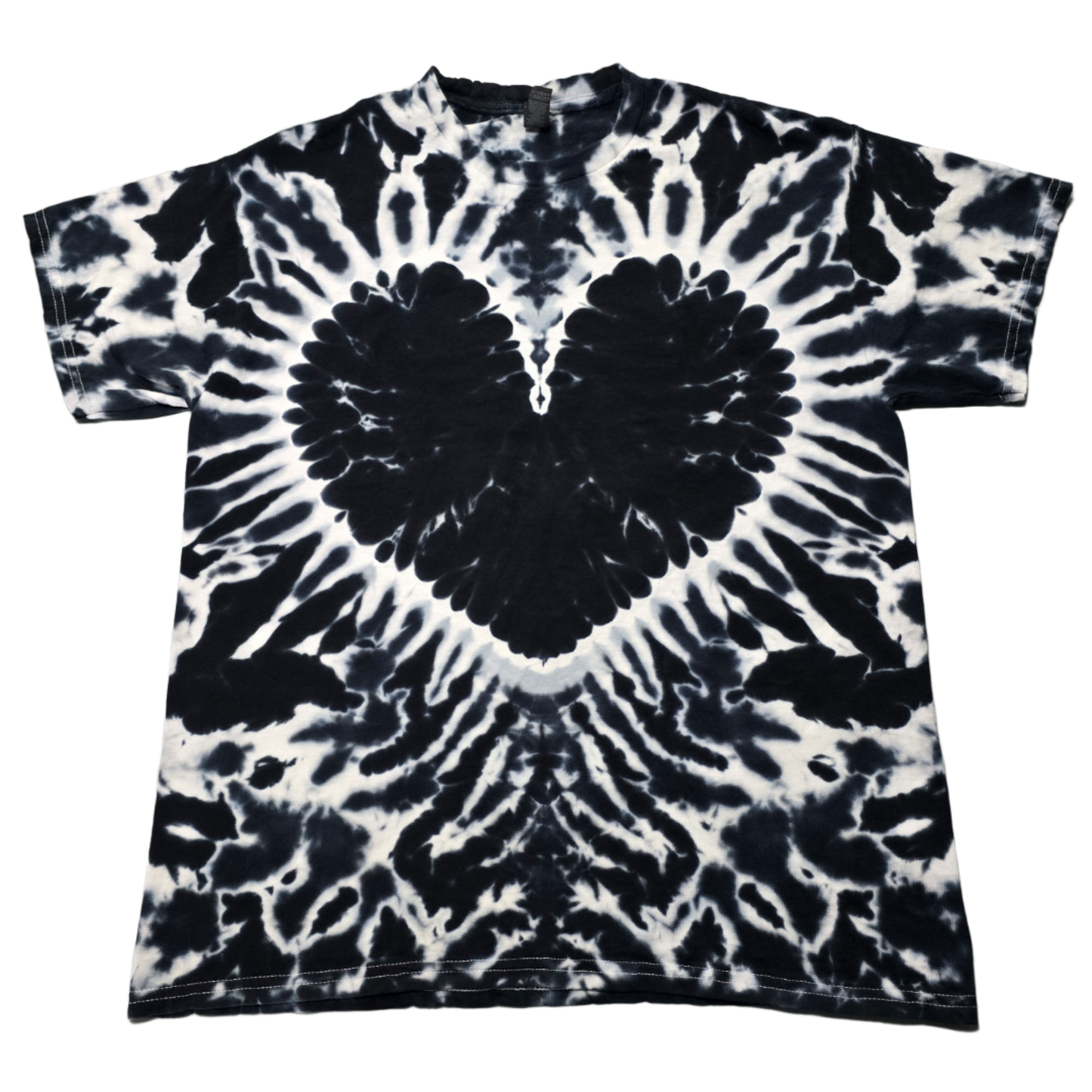 Black Heart Tie Dye Shirt
