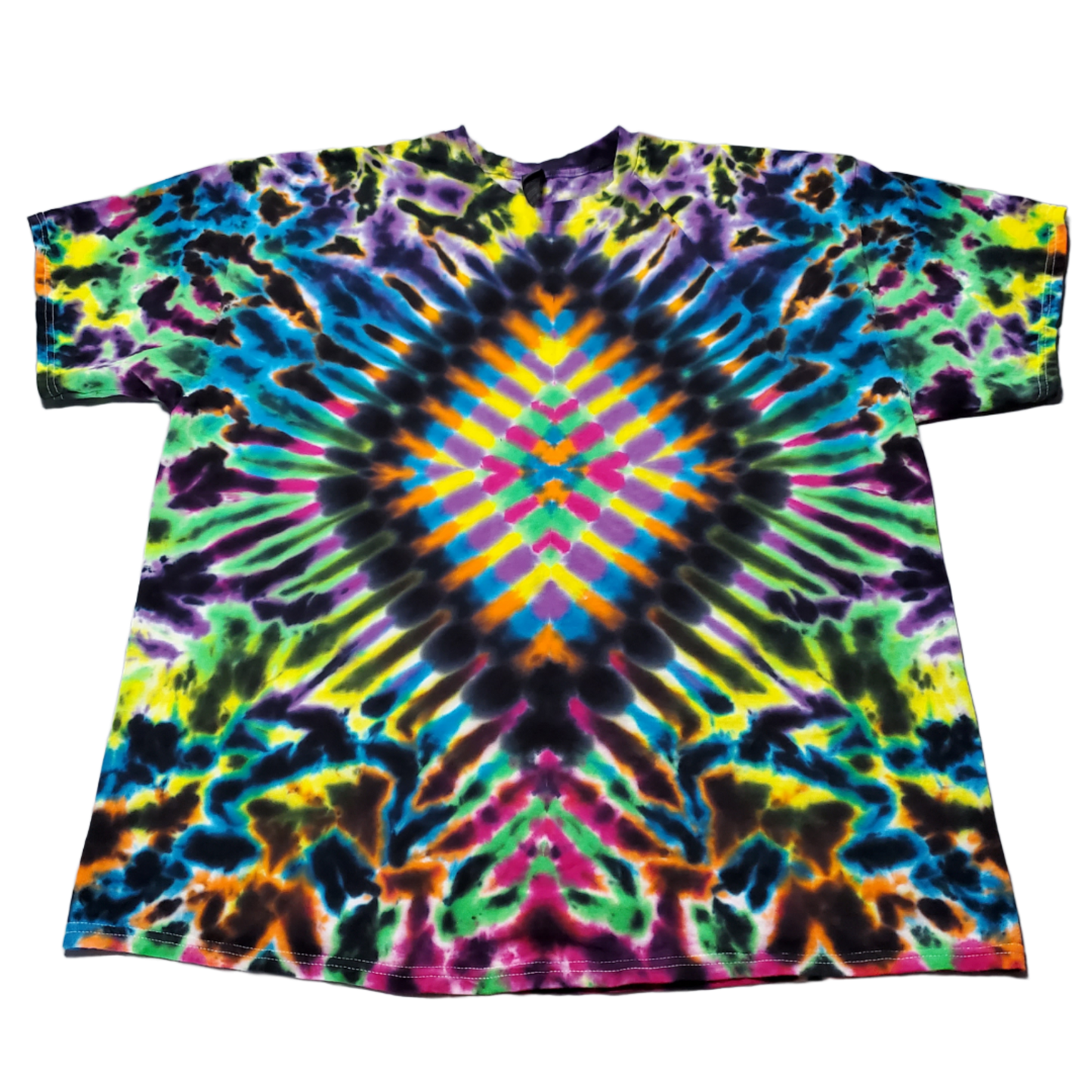 2XL Ultra Color Diamond Tie Dye Shirt