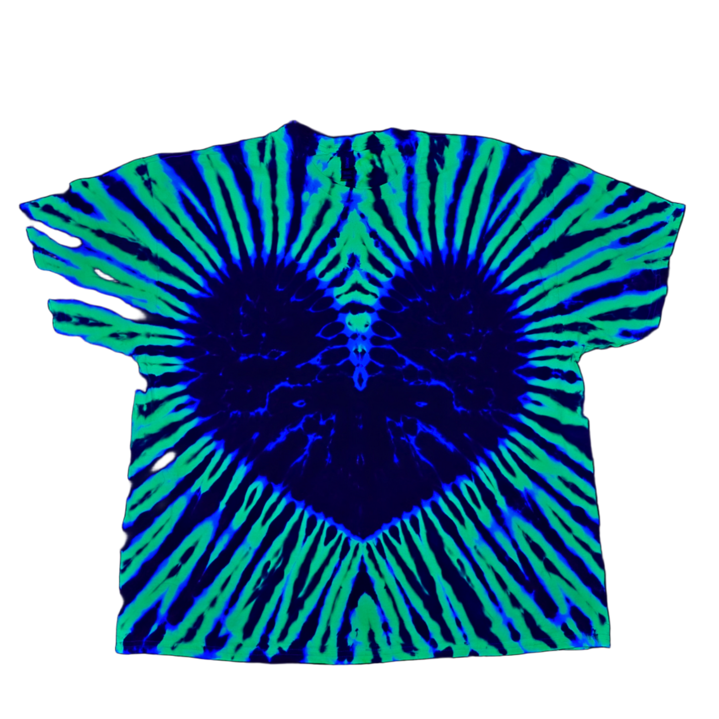 3XL UV Glow Black Heart
