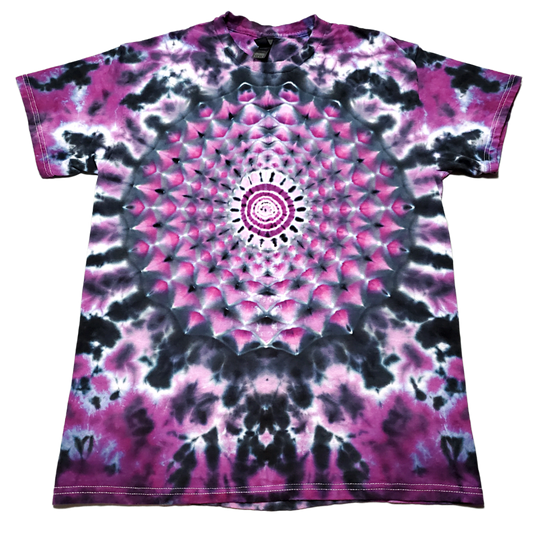 Ethereal Violet Portal Mandala Tie Dye Shirt (Large)
