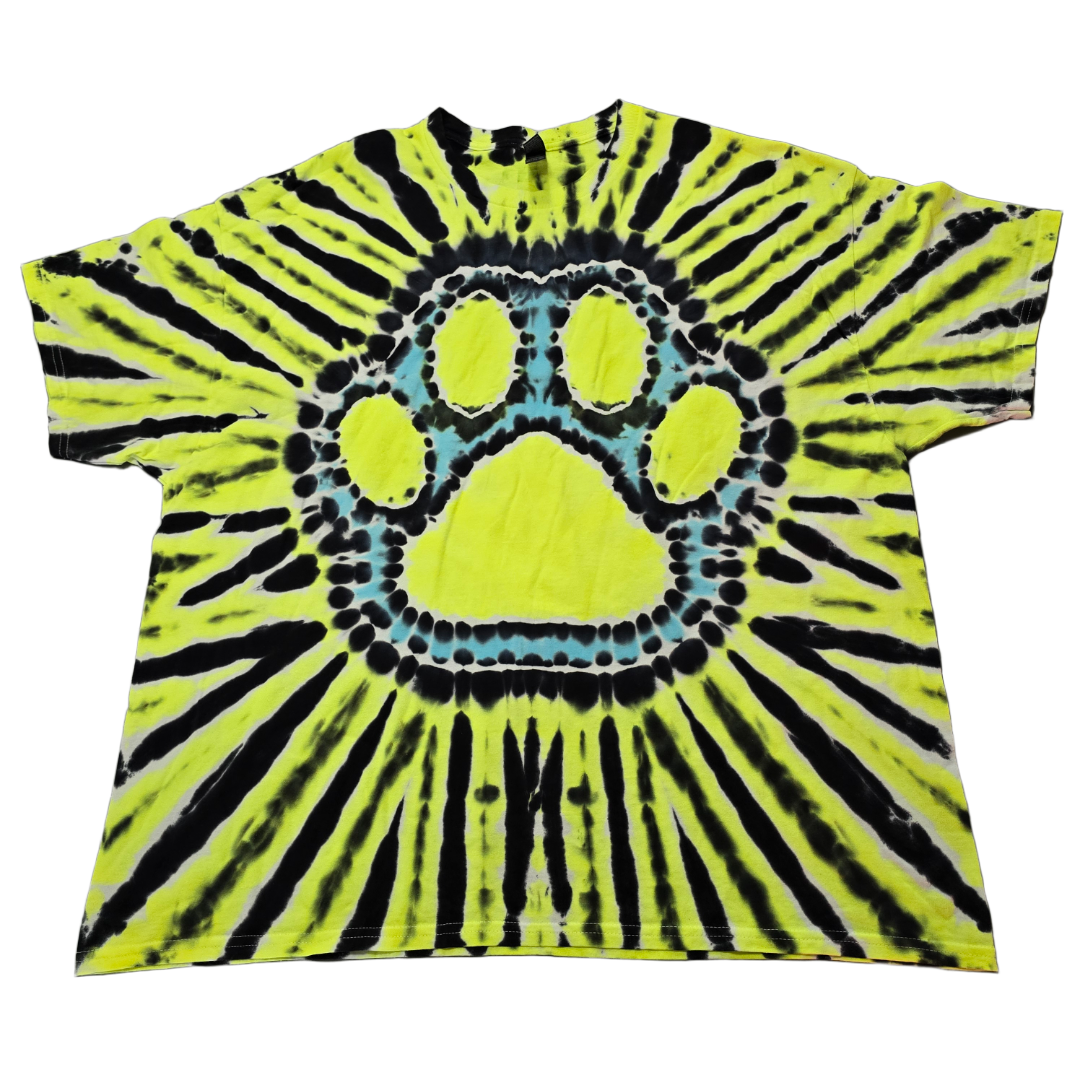 3XL UV Glow Dog Paw Print