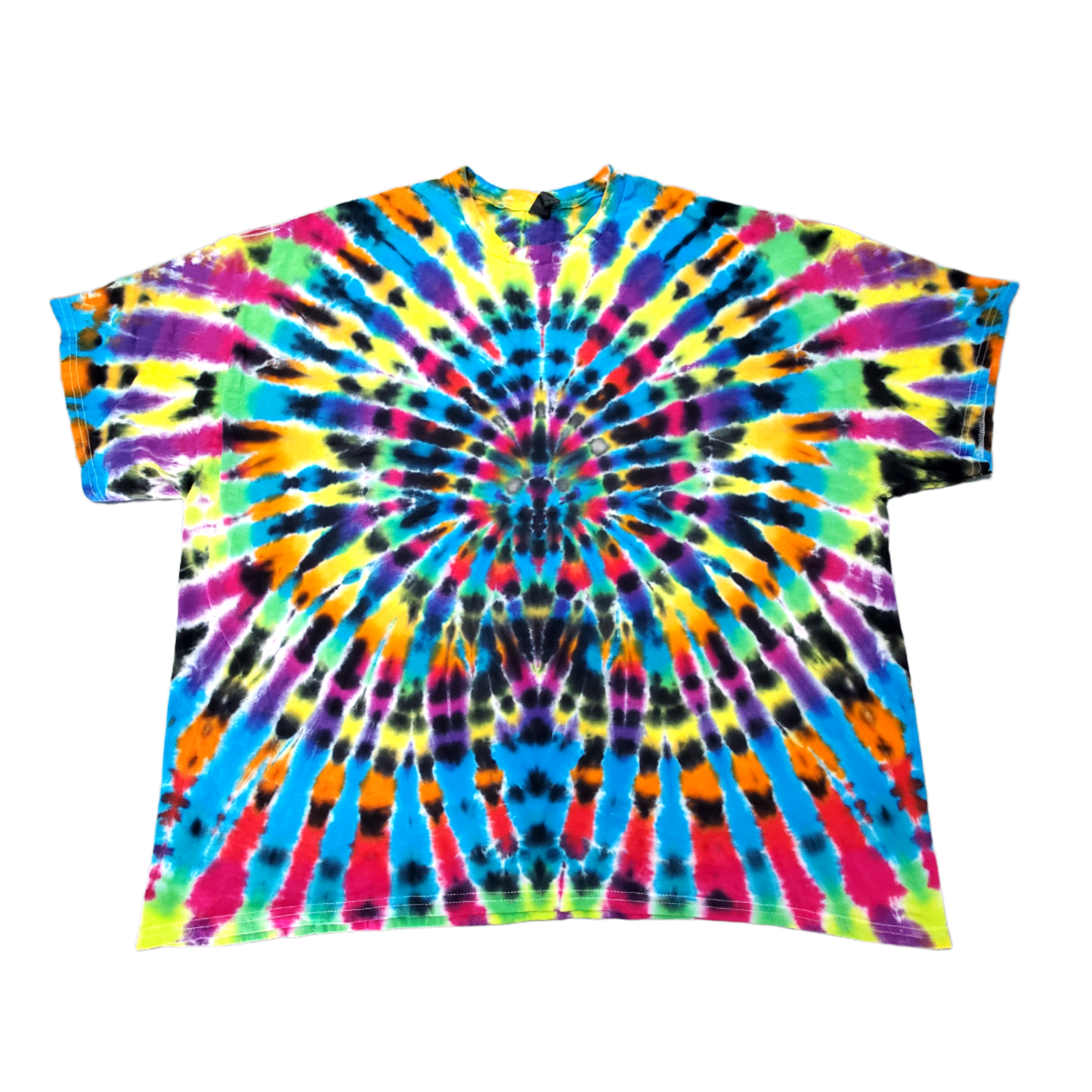 WTF Spider Design Tie Dye Shirt