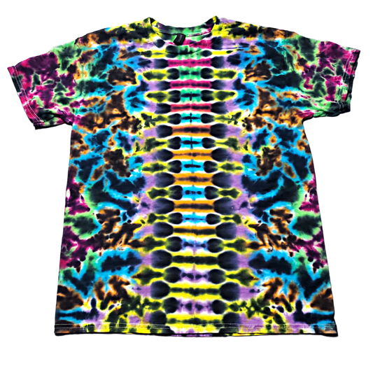 Large Ultra Color Spinal Split Tie Dye Shirt