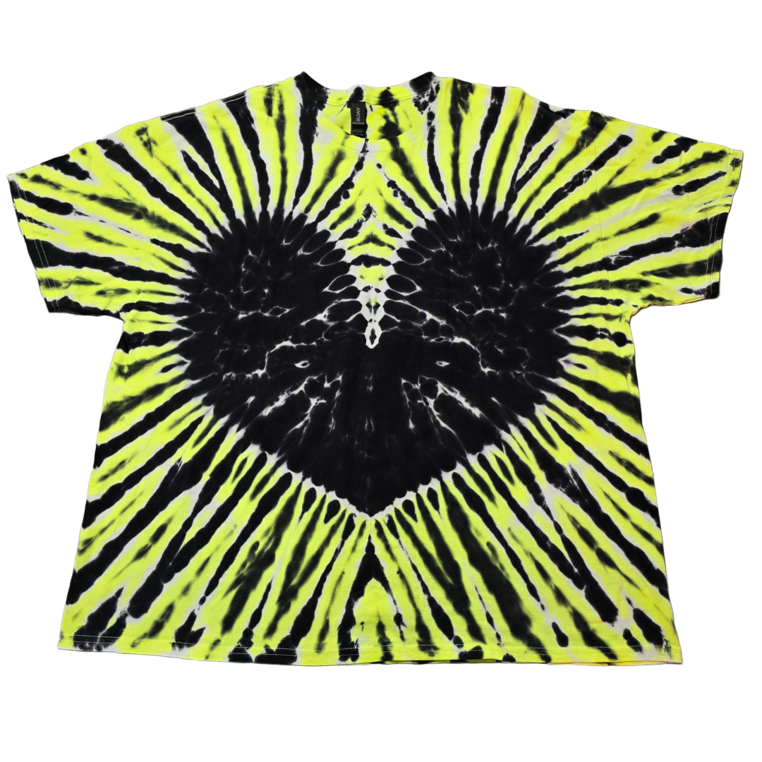 3XL UV Glow Black Heart